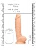 Dildo z jądrami na przyssawce 22,8 cm